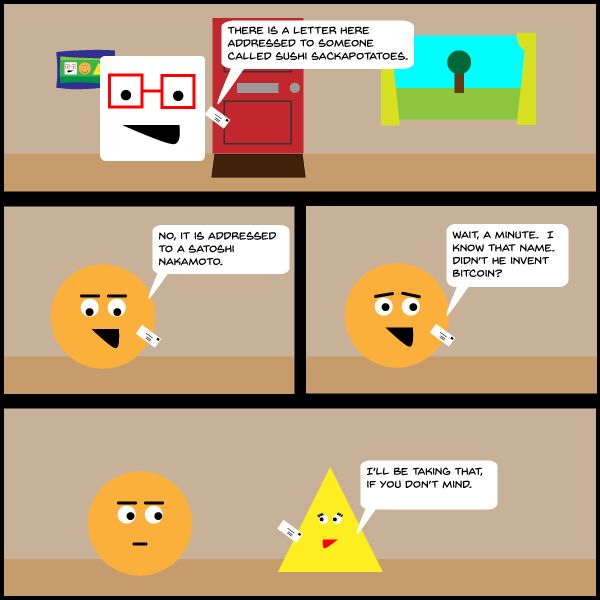 Satoshi ... Bless you (panel 1 of 1)