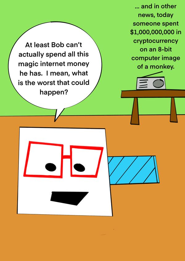 adjective-adjective-object is the hot new NFT to get. (panel 1 of 1)